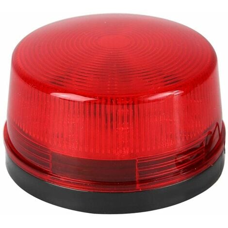 Haute 15 LED rouge stroboscopique d'urgence clignotant signal d'avertissement de trafic lumière clignotante pour lumière d'alerte intérieure ou utilisation de nouveauté(24V)