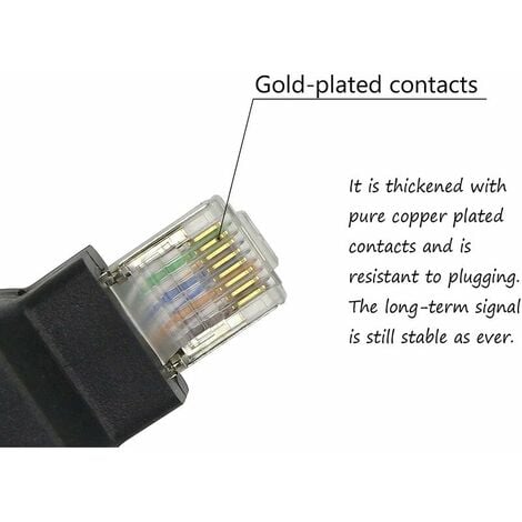 Câble répartiteur Ethernet RJ45 1 à 3 voies pour la mode du connecteur de
