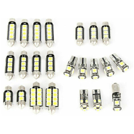 Kit 12 Ampoules LED T10 CGEAMDY - 12V 3W Pour Plaque Immatriculation Et Intérieur Auto