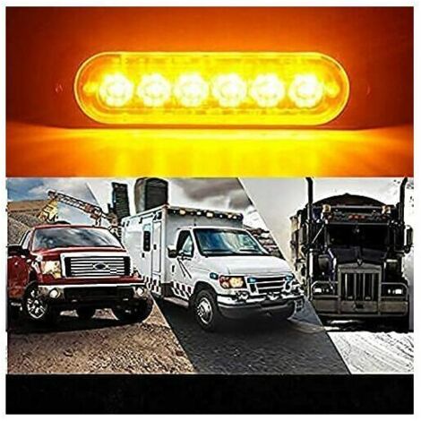 Luce Lampeggiante LED Strobo 95mm 4LED 12V/24V Omologata - Foto 5