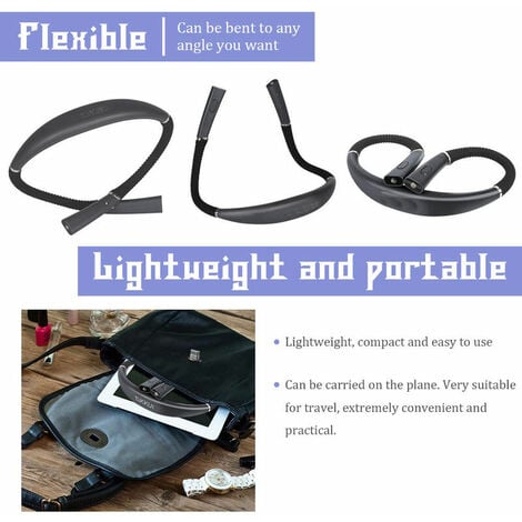 Lampe de Lecture de Cou Rechargeable, Lampe pour lecture au Lit, 3 Couleurs, 9 Niveaux de Luminosité, Bras Pliables, Longue Durée de Vie, Parfaite pour la Lecture,Le Tricot,la Réparation