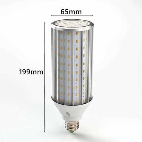 E27 LED Ampoule de Mas 60W, 550W équivalent Ampoules, 6500K Blanc Froid E27 Ampoule LED, Non Dimmable, 5850LM 160x5630SMD, Edison LED ampoule à mas (60W Blanc Froid)