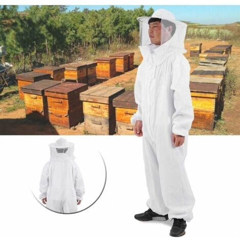 Combinaison Apiculture Milageto Avec Chapeau Détachable - Protection Anti-Abeilles Unisexe
