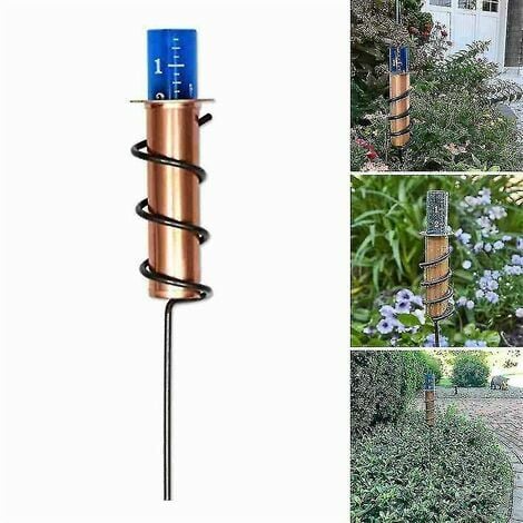 Pluviomètre, Pluviomètres en Verre avec Piquet en Métal, Pluviomètre  Décoration en Fer Forgé, Pluviomètre Décoratif pour Jardin A271 - Cdiscount  Jardin