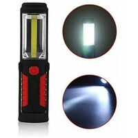 Lampe Torche LED Rechargeable QEENLO 3W - Mains Libres Avec Aimant Et Crochet - 2 Modes Lumière Rouge - Pour Camping, Garage