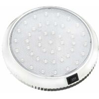 Spot LED Ultra Fin 12V Pour Camping-car - Lumière Blanc/Bleu Avec Interrupteur - Éclairage Intérieur Van/Bateau