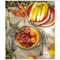 Passoires De Cuisine Pliables BXXY - Lot De 3 | Turquoise, Parfait Pour Pâtes, Légumes Et Fruits