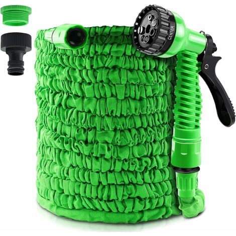Tuyau d'arrosage tuyau d'eau flexible extensible pour lavage de voiture,  irrigation de jardin 30M