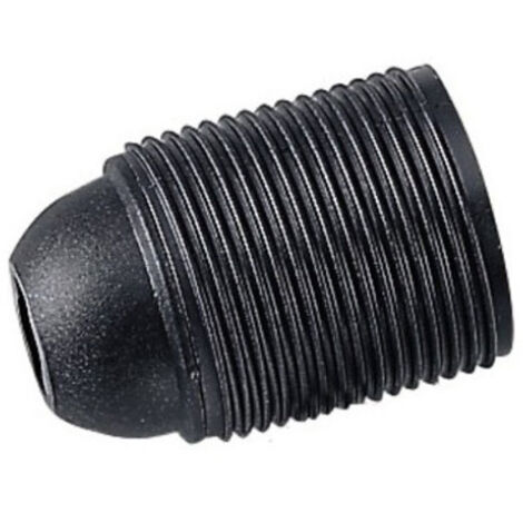 Portalampada camicia liscia E/24 con ghiera filettata