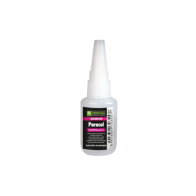 Colle éthyl-cyanoacrylate 20g PARACOL SUPERGLUE- WEISS Blanc
