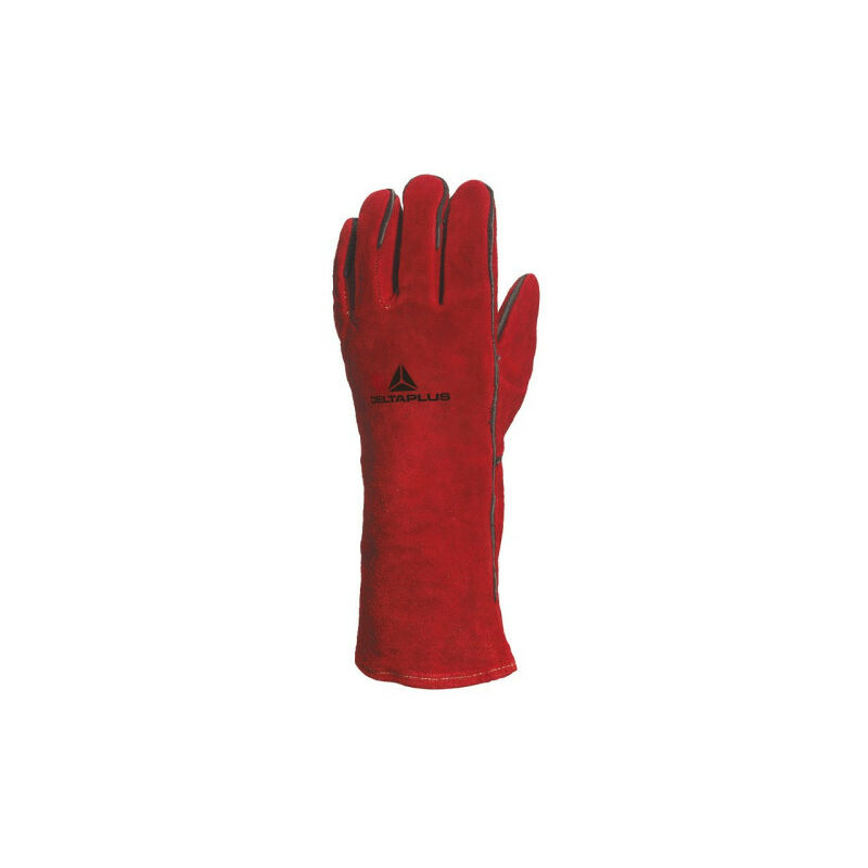 Gants De Soudeur Delta Plus – Cuir De Bovin, Taille 10, Longueur 35 Cm, Protection Max