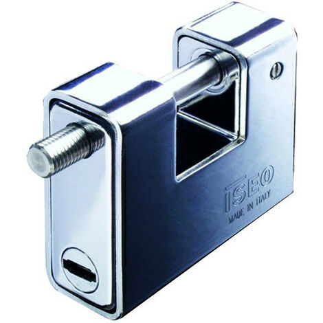 Cadenas blindé CITY BOXER 90 - ISEO Argent                                                                  Anse inox