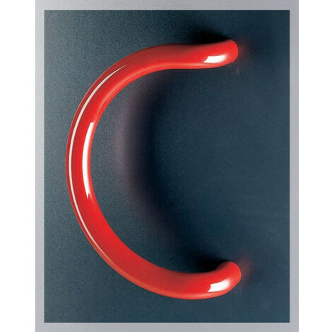 Poignée de porte battante demi-lune NY.STG 95 - NORMBAU Filetée Noir