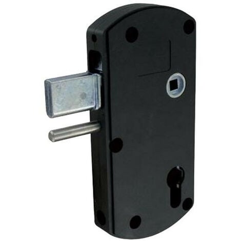 Serrure MODULOX pour portillon - 35 mm - Pêne levant Noir 80               60                                        70                      Sans  170 mm  23