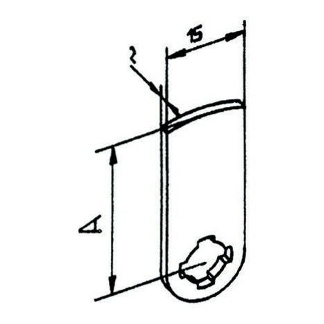 Came droite pour serrure batteuse 900 / 2800 / 8800-01 - RONIS
