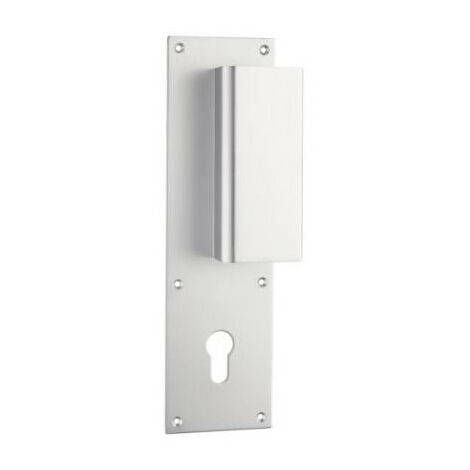 Poignée de porte palière aileron BASTILLE - ASSA ABLOY BEZAULT                                Argent                                  A visser              70              Clé I