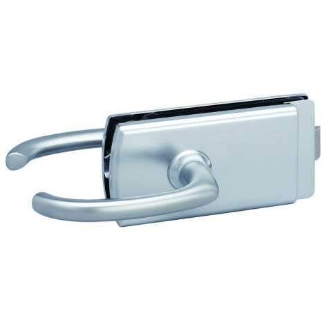 Assa Abloy – Serrure de milieu LAGUNE 4361 – Mécanisme déporté pour portes en verre 10 mm – Finition chromé mat – Installation facile