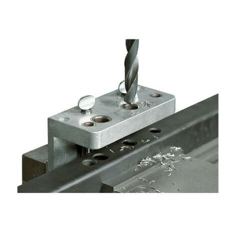 Gabarit de perçage pour serrure de portail battant LOCINOX Argent