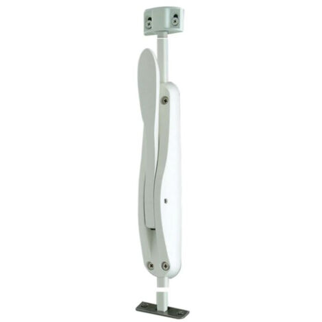 La Croisee Ds – Crémone pompier à levier blanc RAL 9016 – Mécanisme en aluminium – Gâche inox pour portes de service – Ouverture rapide - DS6887-785