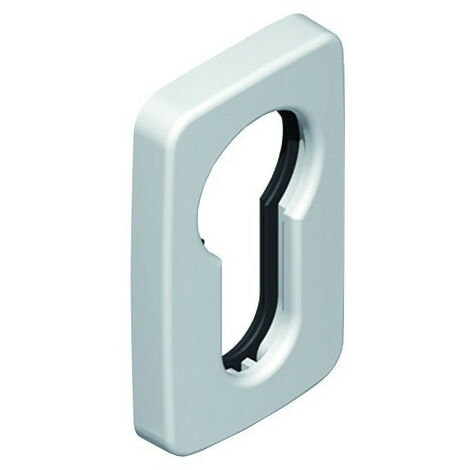 Rosace pour cylindre européen - CROISEE DS                                Blanc 9016                                                              Clé I