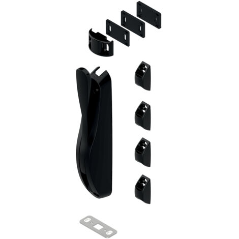 La Croisee Ds – Crémone pompier à levier pour portes doubles battantes – Mécanisme en aluminium – Compatible bois, aluminium, PVC, acier – Norme NFP 26-303 - DS6887-013