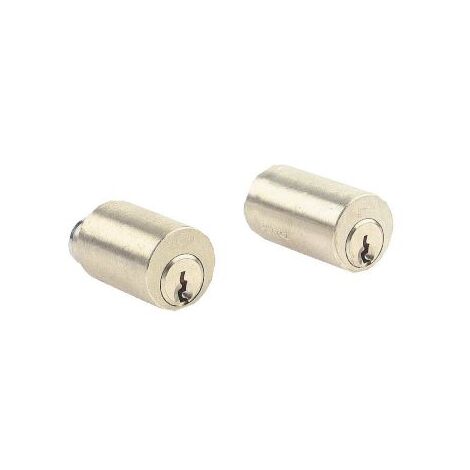 Jeu de cylindre longueur de 60mm laiton poli pour serrure VEGA fourni avec 3 clés - JPM - 833760-01-0A