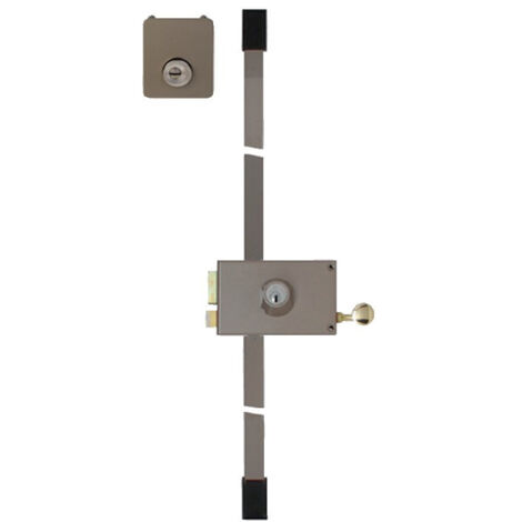 Serrure 3 points horizontale en applique MULTILOCK - ASSA ABLOY VACHETTE Gauche Horizontal Bronze A Tirage 88 140