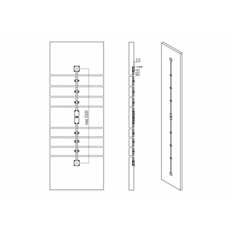 Kit accessoire complet pour renfort de porte d'armoire - KOBLENZ Multicouleur