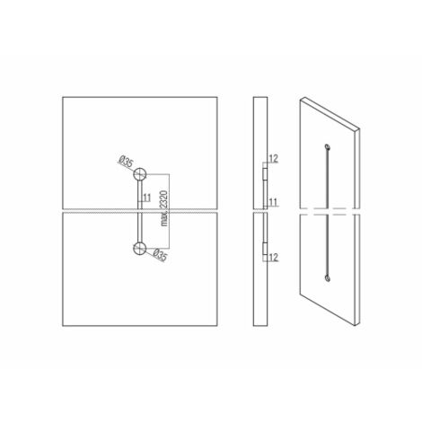 Kit accessoire complet pour renfort de porte d'armoire - KOBLENZ Multicouleur