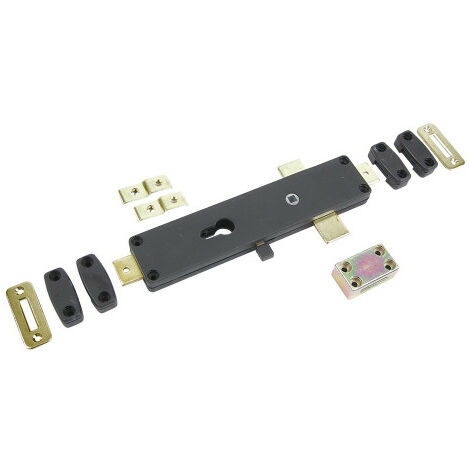 Torbel – Serrure de volet composite à 3 points – Dimensions H 228 x L 50 x ép. 20 mm – Inoxydable – Compatible tous volets et portes de garage - SRV01