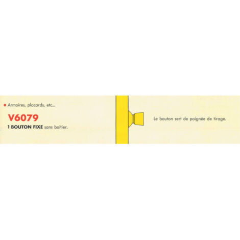 Bouton placard Inox V6079 - ASSA ABLOY VACHETTE Standard (1/3)