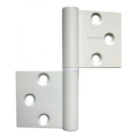 Stockman – Paumelle pour meuble aluminium 102mm – Finition anodisée – Broche acier étiré – Pour portes légères – 8084103 (1/4)