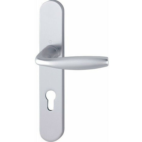 Ensemble de poignées de porte HOPPE NEW YORK Aspect inox 48-57 mm                         7 mm        Aspect inox                      70    48-57 mm                                    Clé I porte pal