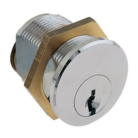 Batteuse PTT/EDF sans came – 6 pistons – Rotation 1/4D – Pour serrure de boîte aux lettres – Argent – Ronis