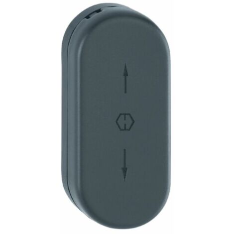 Hoppe – Rosace pour fenêtre – Aluminium noir – Capot coulissant amovible – Fixation non visible avec vis M5 – Diamètre 10mm - U26SV