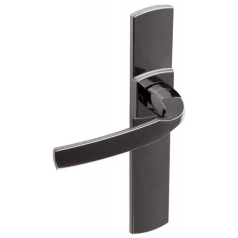 ASSA ABLOY - Lot De 2 Poignées De Porte Argentées - Petite Plaque - L - Acier - France
