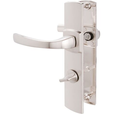 Poignée de porte intérieure - Muze - Vachette - Gris platine - Condamnation - 195 mm
