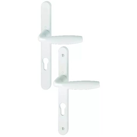 Ensemble sur plaque New York type clé I entraxe 70mm carré 7mm finition blanc - HOPPE - 3293347