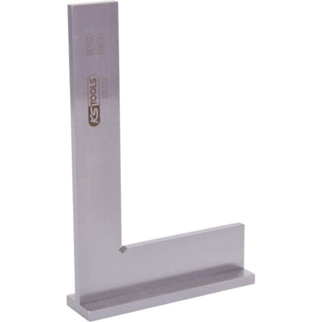 Ks Tools – Équerres à chapeau en acier spécial 150 mm – Norme DIN 875/1 – Tolérance de précision pour usinage – Base d'accroche pratique