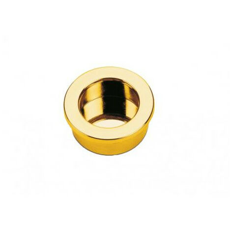 Poignée cuvette ronde Ø extérieur 40 mm Ø intérieur 35 mm - laiton finition doré - JUAN JOSE VERGES/ACDE