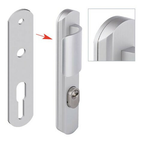 Plaque de réhausse pour SECUMAX / TENOR - ASSA ABLOY BEZAULT Champagne 50 (1/2)