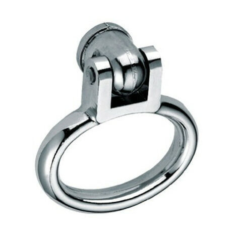 Vachette – Boucle double chromée 142 – Tige carrée 7mm – Portée Ø 14mm – Finition chrome miroir – 84884