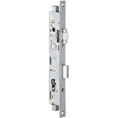 Stremler – Serrure à encastrer 3 points à rouleau clé – Têtière inox 22 mm – Rouleau nylon réglable 7 à 19 mm – Système Variaxe