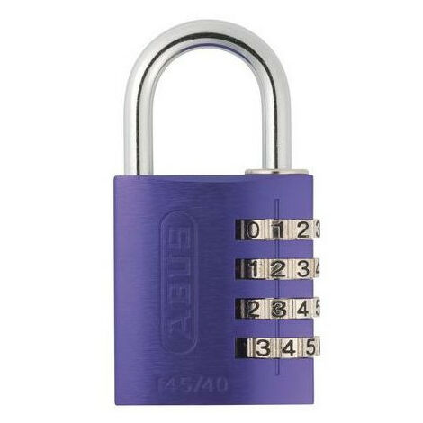 Cadenas à code 40 mm - ABUS Violet 40                                 Violet                                Anodisé              77 mm