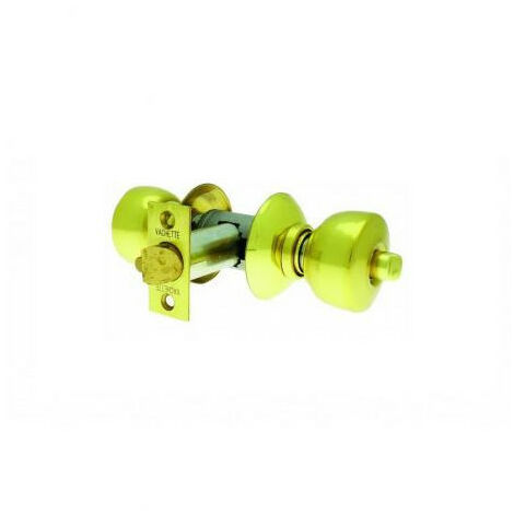 Serrure tubulaire à bouton tulipe Laiton V6500 - ASSA ABLOY VACHETTE (1/4)