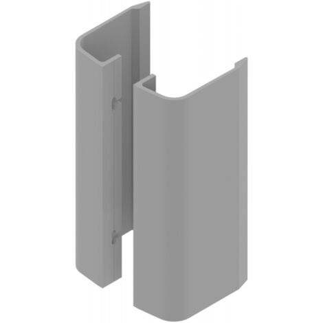 La Croisee Ds – Poignée aileron 200mm gris RAL 9006 – Aluminium brossé – Entraxe 105mm – Conçue pour portes battantes – Installation rapide - DS6821