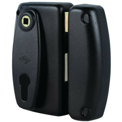JPM – Coffre de serrure vertical à fouillot 82mm – Pêne dormant en acier laitonné – Axe 45mm – Compatible cylindres européens