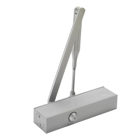 Dormakaba – Ferme-porte bras compas TS PROFIL – Force de fermeture réglable EN1154 – Réversible pour portes à gauche/droite – Argent (1/10)