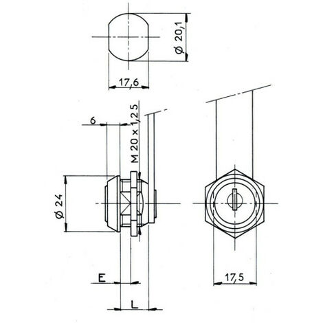 Serrure à came batteuse 1160 Argent 12   Varié                                                                                                      0 à 6 mm