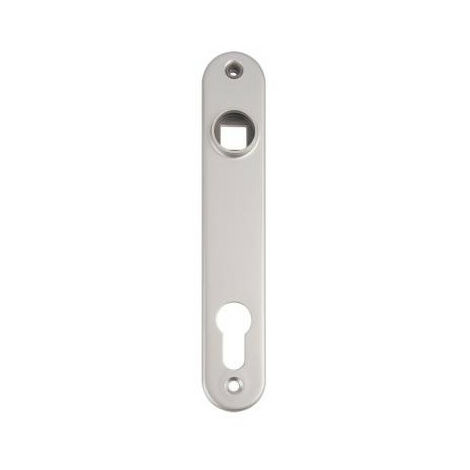 Locinox – Plaque de propreté aluminium anodisé 180 x 32 mm – Lot de 2 – Entraxe 92 mm pour serrures à encastrer – Vis de montage incluses